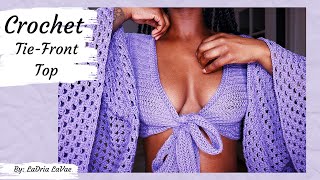 Crochet TieFront Top [upl. by Yelekreb]