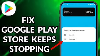 How To Fix Google Play Store Keeps Stopping [upl. by Fadil]