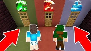 ENCONTRAMOS 3 PORTAS DO TSUNAMI NO MINECRAFT QUAL ESCOLHER [upl. by Sigsmond]