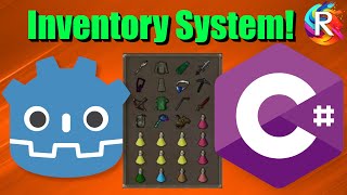 Godot 43 C How To make a Simple Inventory System With ItemLists godot tutorial csharp [upl. by Otinauj346]