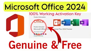 Free Download amp Install Microsoft Office 2024 Preview GENUINE and LATEST VERSION 2024 [upl. by Naasah332]