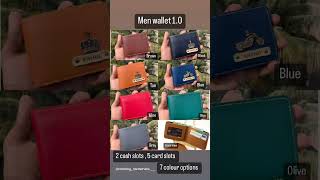 mens wallets short wallet fashion name wallet [upl. by Fariss]