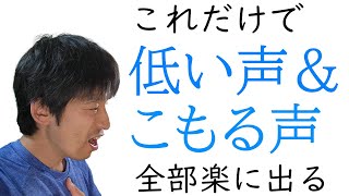 低い声を楽に出すためには【声の出し方】【カラオケ】 [upl. by Alletsyrc]