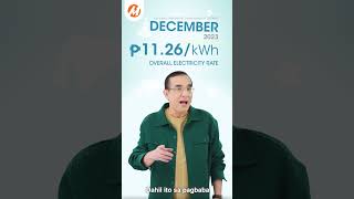 Lower Electricity Rates this December 2023  Meralco [upl. by Cy37]