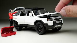 Unboxing of All New Toyota Land Cruiser Prado 250 Diecast Model Car [upl. by Ahseinat]