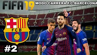 MODO CARRERA FCBARCELONA FIFA 19  Episodio 2  SUPERCOPA DE ESPAÑA  2 [upl. by Auqenat590]