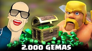 COMO CONSEGUI GANHAR 2000 GEMAS GRÁTIS NO CLASH OF CLANS [upl. by Bergquist]