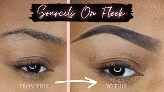 COMMENT TRACER SES SOURCILS ON FLEEK  EN 2 METHODES [upl. by February]