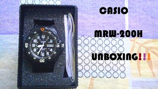 CASIO MWR200H unboxing [upl. by Arrekahs616]