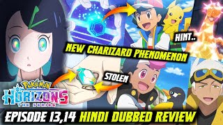 New Charizard phenomenon 🥵 Pokemon Horizons Episode 1314 Review Hindi Dubbed [upl. by Maury]