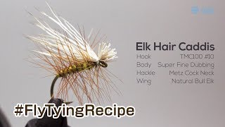 FlyTyingRecipe  Elk Hair Caddis  Tiemco Fly Fishing JP [upl. by Vizzone]