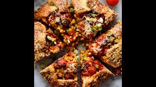 How to make a Roasted Tomato amp Corn Galette [upl. by Nrobyalc]