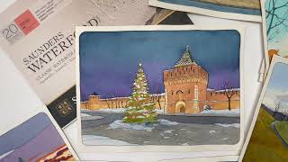 12 watercolor illustrations for the Nizhny Novgorod calendar [upl. by Aiahc545]