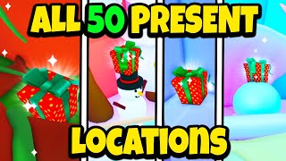 NEW🎁 ALL 50 PRESENT LOCATIONS IN PET SIMULATOR 99 ROBLOX  CHRISTMAS UPDATE [upl. by Iverson]