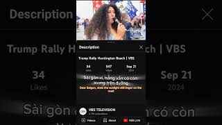 Singing vietnamese song at huntington beach Trump rally 9212024 saigon quotSaigon Oiquot [upl. by Sheffield]