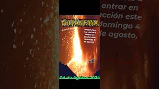 Increíble Erupción VOLCAN EDNA este 4 de Agosto 2024 Shortsvolcano volcánactividadvolcanica [upl. by Wiley]