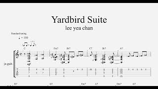 Yardbird Suite  for guitar TAB [upl. by Cammie983]