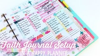 Faith Journal Setup in a Big Happy Planner [upl. by Erdnaek]