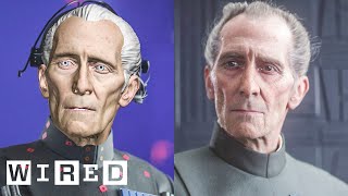 How Rogue One Recreated Grand Moff Tarkin  Design FX  WIRED [upl. by Akerahs]