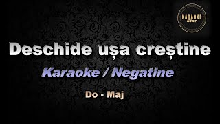 Deschide usa crestine  Karaoke  Negative  Do Major [upl. by Shevlo]