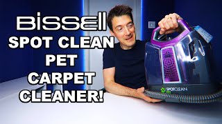 BISSELL SPOT CLEAN PET CARPET CLEANER REVIEW Model 36982 [upl. by Namielus]