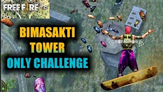 BIMASAKTI STRIP TOWER ONLY CHALLENGE IN FREE FIRE CUSTOM ROOM  FATAFAT EYESHOT TOURNAMENT [upl. by Yud]