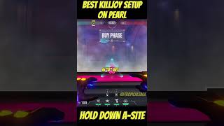 Best Killjoy Setup on Pearl  A site lockdown valorant valorantclips killjoy [upl. by Atnwahs]