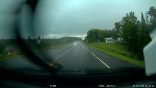 Vehicle Hydroplanes In Front of Us 8324 [upl. by Eki760]