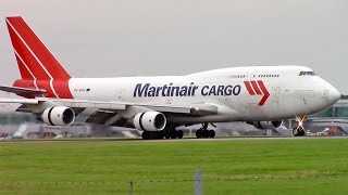 Martinair Cargo  747400F  Touchdown  Takeoff [upl. by Volnak]