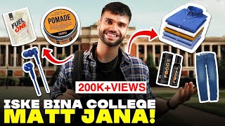 EVERY College Guy NEEDS These Style Items  College Shopping Guide  BeYourBest Fashion San Kalra [upl. by Aicnelav610]