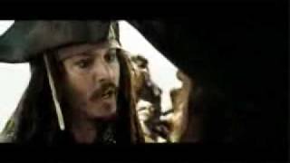 Pirates of the Caribbean 3 quotWhat ARE ya doingquot Clip w Jack and Barbossa [upl. by Elrae]