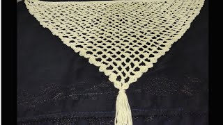 Quick and Easy Shawl  Crochet triangle shawl for beginners [upl. by Nnylanna630]