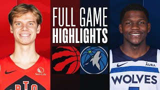 RAPTORS at TIMBERWOLVES  FULL GAME HIGHLIGHTS  April 3 2024 [upl. by Waite203]