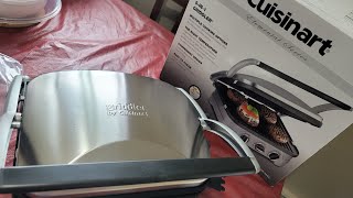 Unboxing and testing my Cuisinart 5 in 1 Griddler [upl. by Deron]