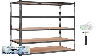 VEVOR Storage Shelving Unit 5Tier Adjustable 2000 lbs Capacity Heavy Duty Garage Review [upl. by Jewett]