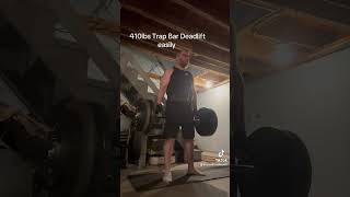 Trap Bar deadlift 410lbs deadlift backworkout trapbardeadlift [upl. by Adaner]