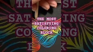 ASMR The most satisfying Coloring Block 🎨🌈🩷🧡💛 asmr relax satisfying relaxing drawing [upl. by Nerty41]