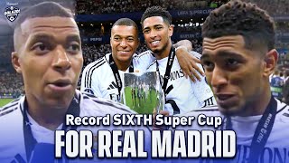 Kylian Mbappe amp Jude Bellingham speak after Real Madrid WIN the UEFA Super Cup  CBS Sports Golazo [upl. by Teador519]