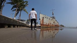 EL BARCO FANTASMA DE GUERRA ABANDONADO el más terrorífico que eh visitado [upl. by Eiramllij]