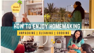 How to Enjoy Homemaking🌼  Housework Motivation after vacation  Unpacking Cleaning and Cooking [upl. by Enyallij]