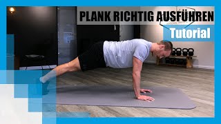 Tutorial Die Plank richtig machen 💪 [upl. by Ela]