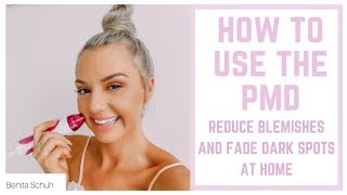 HOW TO USE THE PMD MICRODERM TOOL  REDUCE BLEMISHES  FADE DARK SPOTS  EVEN SKIN TONE ALL AT HOME [upl. by Gaddi769]