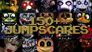 77 FREDDY JUMPSCARES FNAF amp Fangames [upl. by Sheffie865]