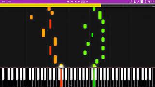 JS Bach  Invention No 8 in F major BWV 779 Synthesia Tutorial [upl. by Tahmosh]