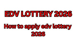 How To Apply Dv Lottery 2026  Dv Lottery 2026 Online apply Application Form  Dv Kasari Bharne 2026 [upl. by Ynaffik]