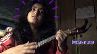 Bubblegum by Clairo  uke cover  girlwiduke [upl. by Aileda]