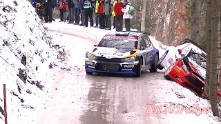 rallye monté carlo 2016crashs en sérieet très gros passages [upl. by Llennod764]