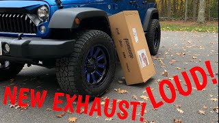 New Exhaust for my Jeep Wrangler  FLOWMASTER OUTLAW [upl. by Chet]