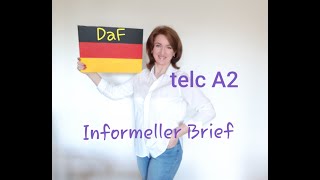 Informeller Brief  telc Deutsch A2 1 [upl. by Nichols]