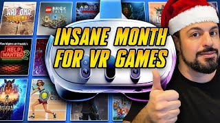 An INSANE Month for NEW VR Games  NEW Quest 3 PCVR amp PSVR2 games DECEMBER 2023 [upl. by Sakram182]